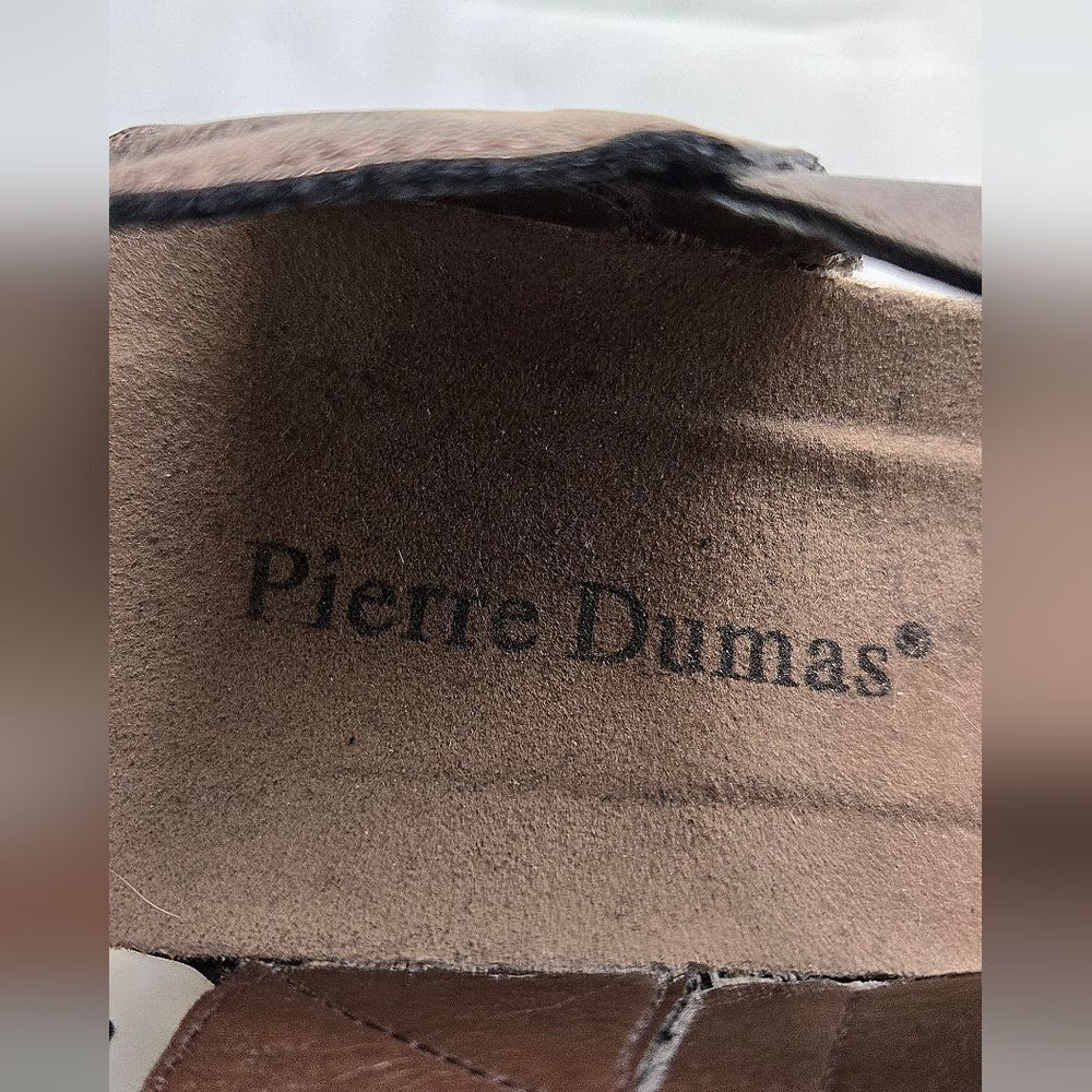 Pierre Dumas Cheetah and Copper Wedge Sandals | Sz 8 - Picture 4 of 5